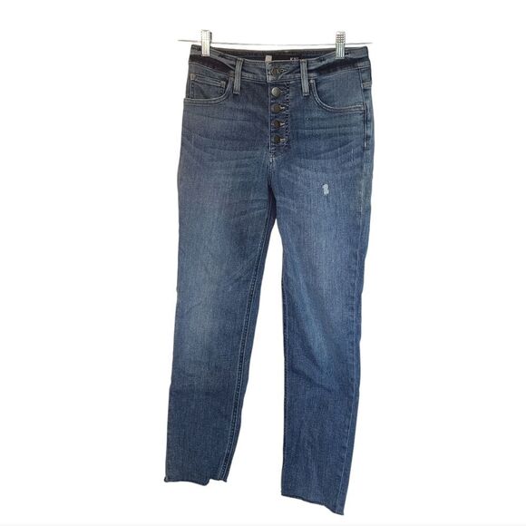 Kut from the Cloth Raw Hem Fab Ab Ankle Jeans, Sz. 4 - Picture 1 of 6
